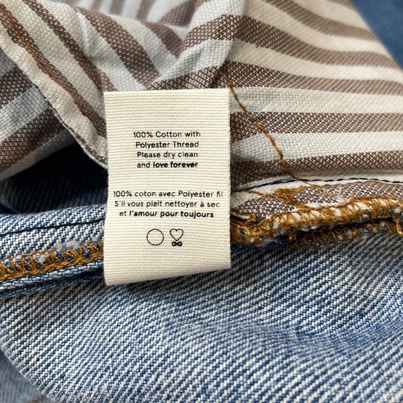 Bliss and Mischief Peace Sign Patch Embroidered Denim Jeans Size 25 NWOT - RARE! - Picture 11 of 12